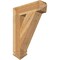 Ekena Millwork Traditional Arts & Crafts Rough Sawn Bracket, Western Red Cedar, 6"W x 24"D x 32"H BKT06X24X32TRA03RWR - alternate 1